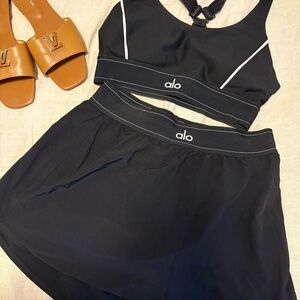 ALO Yoga Black and White Checkered Apparel